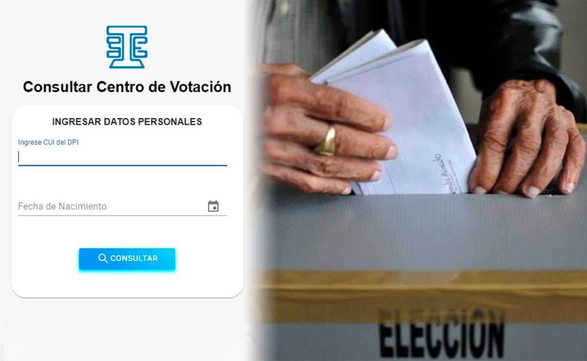 Sitio del TSE para consultar centro de votación