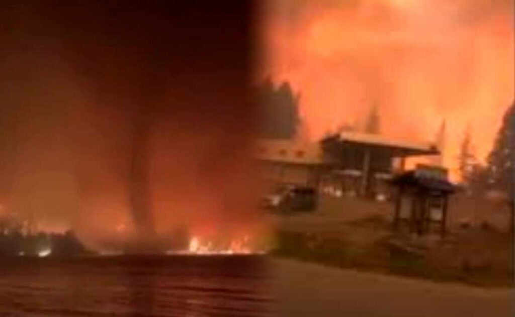 "Tornado de fuego" aparece en Canadá