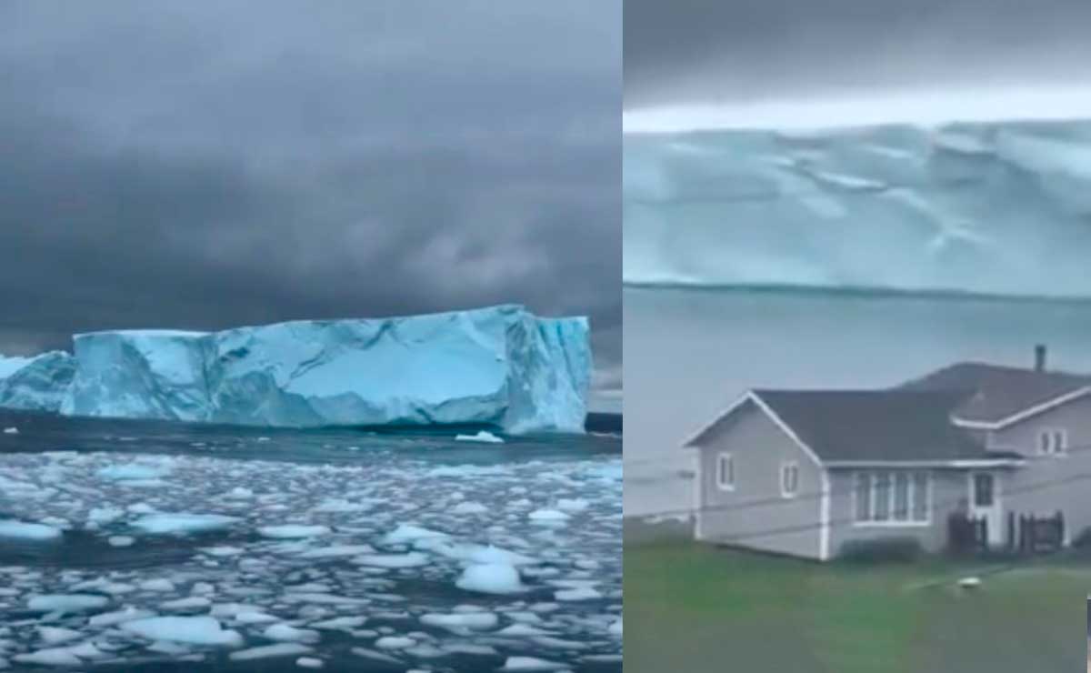 Iceberg de gran tamaño se acerca a casas en Canadá