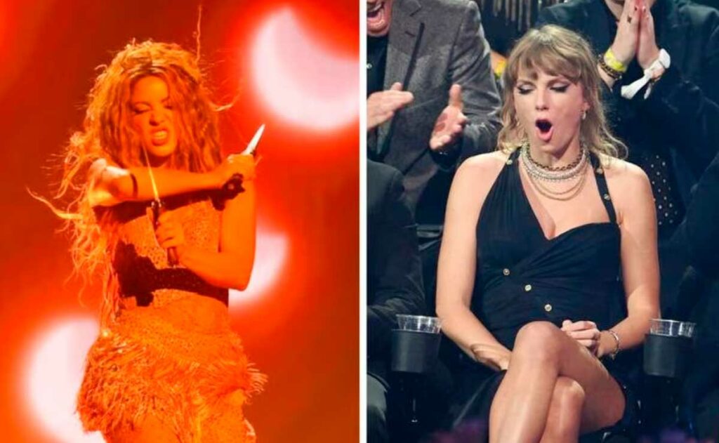 Así reaccionó Taylor Swift al ver la impresionante presentación de Shakira