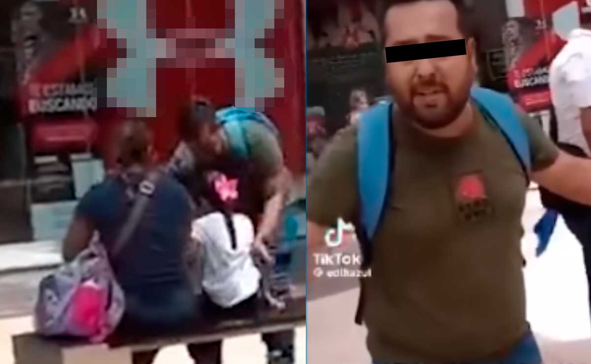 Hombre escupe y agrede a mujer por grabarlo agrediendo a su hija