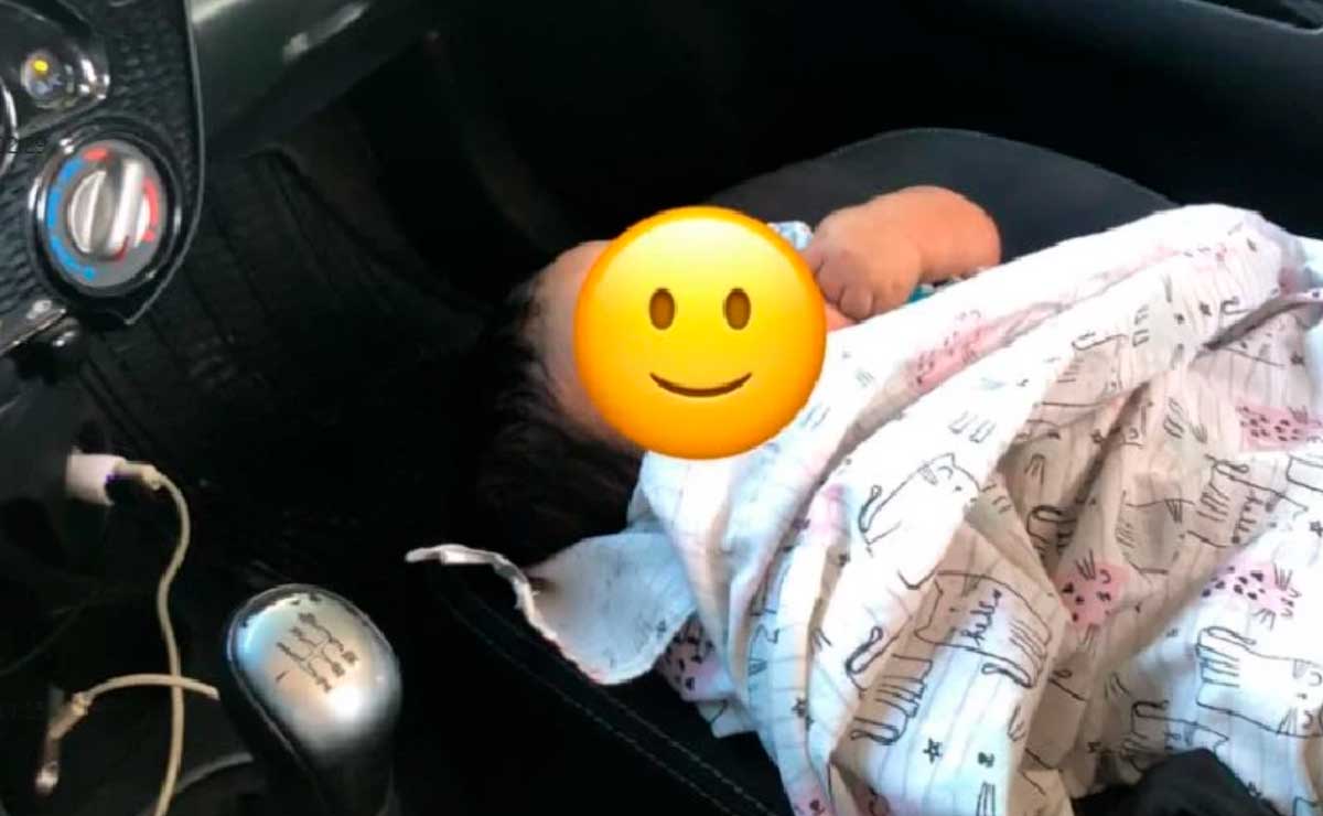 Envió solo a su bebé en un carro para no encontrarse con su expareja