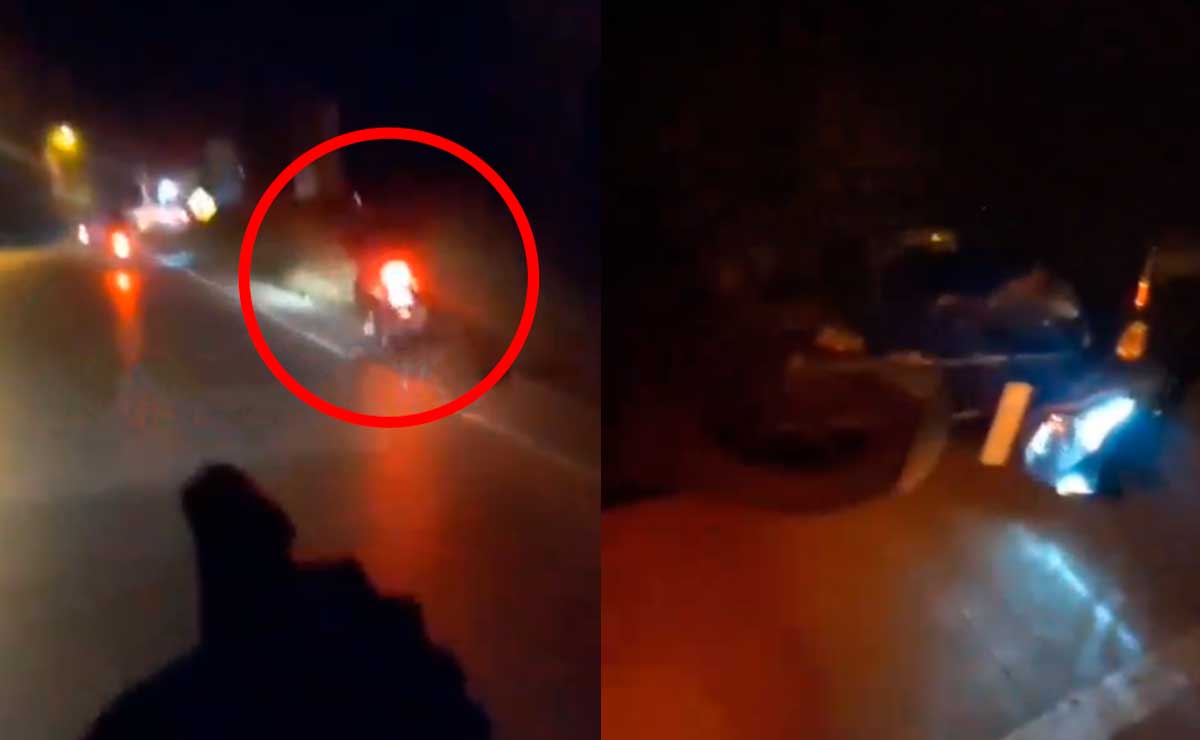 Accidente protagonizado por motorista queda captado en video
