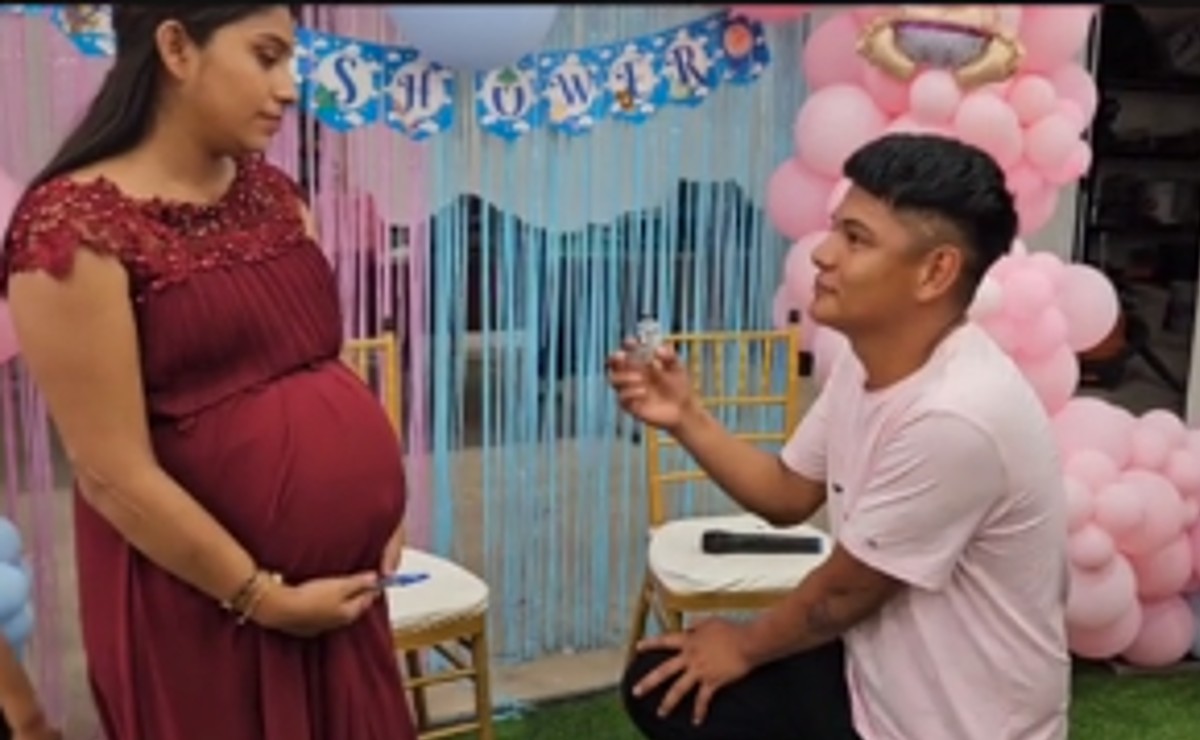 Guatemalteco propone matrimonio en pleno baby shower y ella lo rechaza
