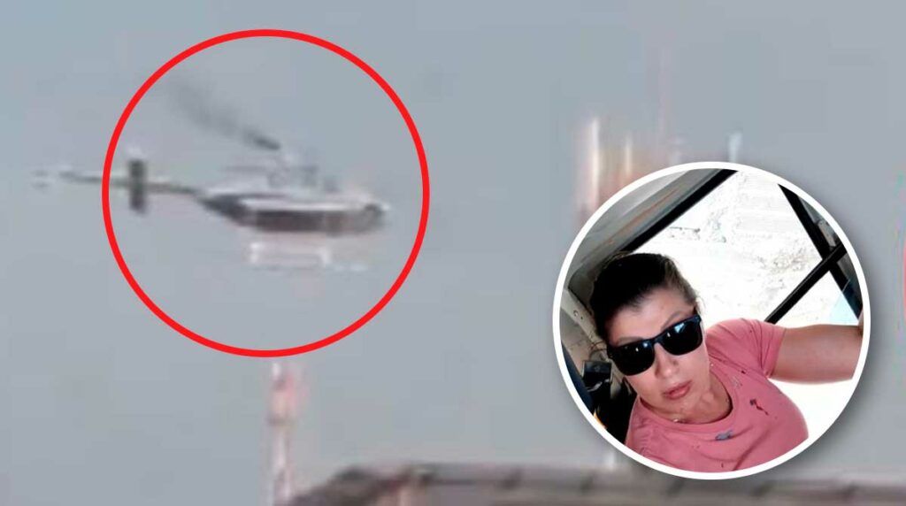 Salen a luz videos desde adentro y afuera de la caída de un helicóptero