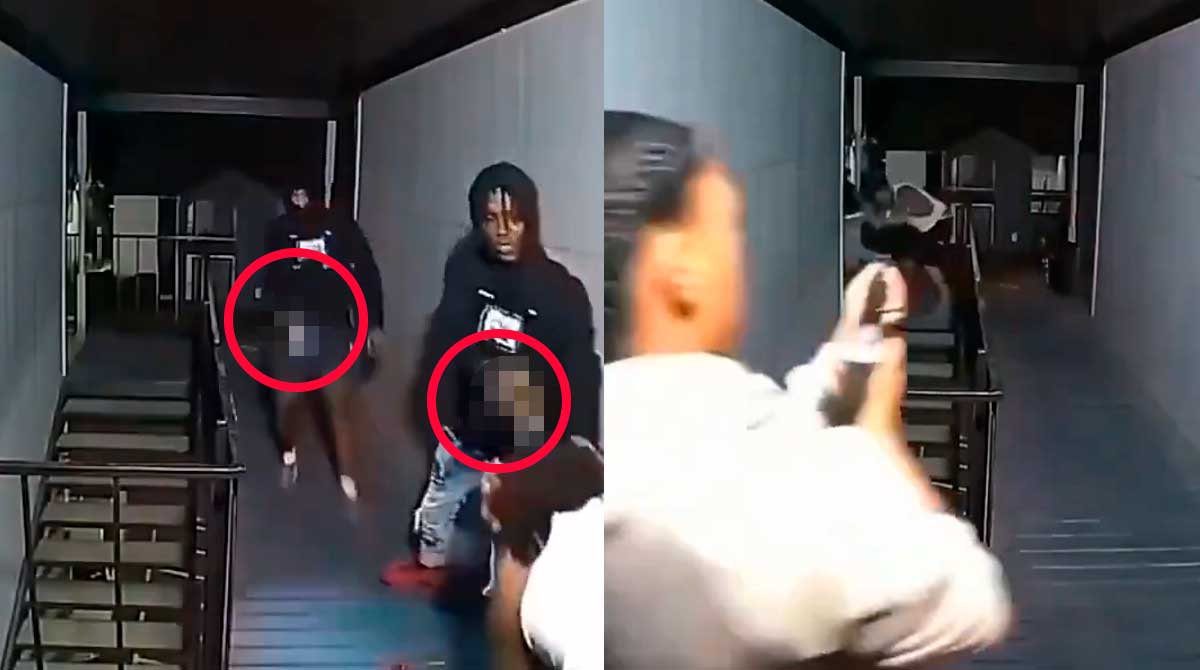 Mujer defiende a su novio de dos ladrones (VIDEO)