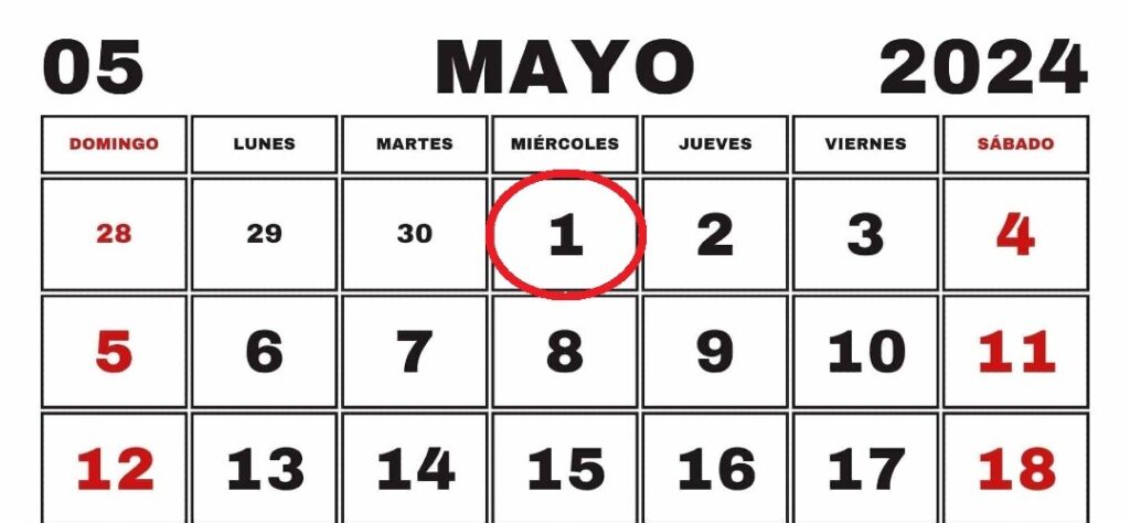 ¿El asueto del 1 de mayo (Día del Trabajo) se correrá para crear fin de semana largo?