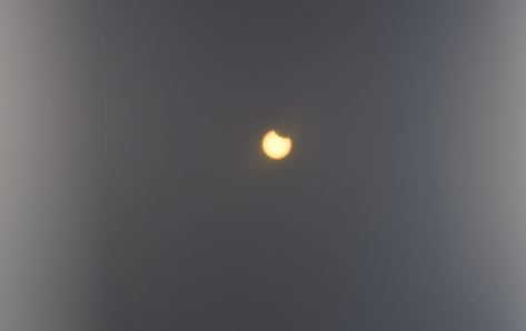 Primeras imágenes del eclipse solar en Guatemala 